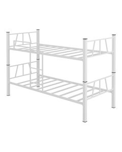Beliche Solteiro em Aço Reforçada com Escada Lateral Ideal para Otimizar Espaço - Branca