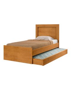 Cama Solteiro Bibox Luara com Auxiliar para Quarto Infantil Juvenil e Dormitório - Nature