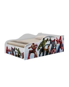 Cama Carro Mini Infantil Vingadores Adesivada Decorativa para Criança Quarto Menino
